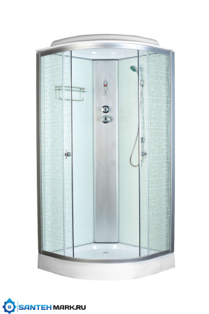 Душевая кабина Aquapulse 4122С  square white Душевая кабина Aquapulse 4122С  square white