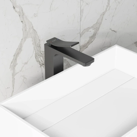 Смеситель для раковины NT Bagno NT1801НВ Volno H для раковины черный матовый